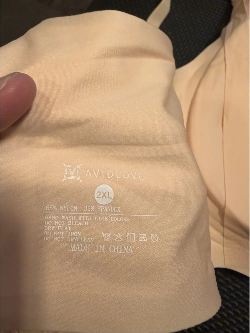 Avidlove Seamless Wireless Full Coverage Bra Nude 2XL NWT